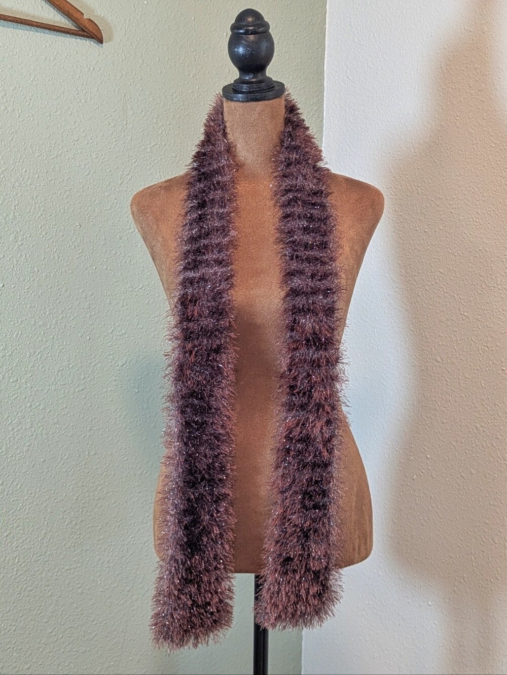 Plush Fuzzy Scarf - Purple
